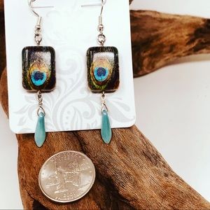 One-Of-Kind Earrings:Ceramic & Glass Beads